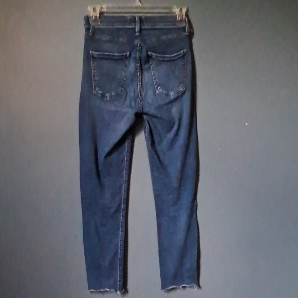 Agolde Skinny Jeans With A Raw Hem, Size 25 - Picture 3 of 6